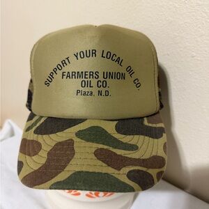 Vintage 80s SnapBack Camouflage Cap